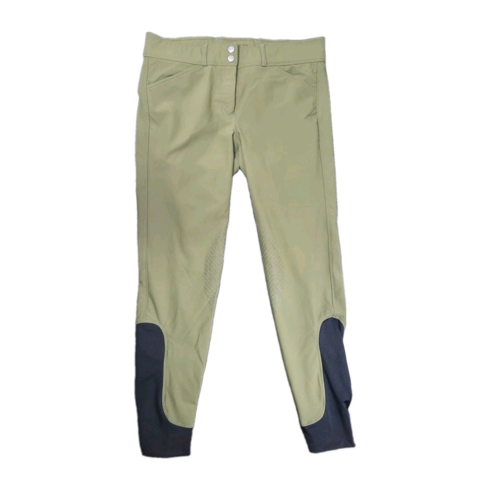 Dover Saddlery Breeches Womens 28 Olive Full Seat Equestrian Riding Pants